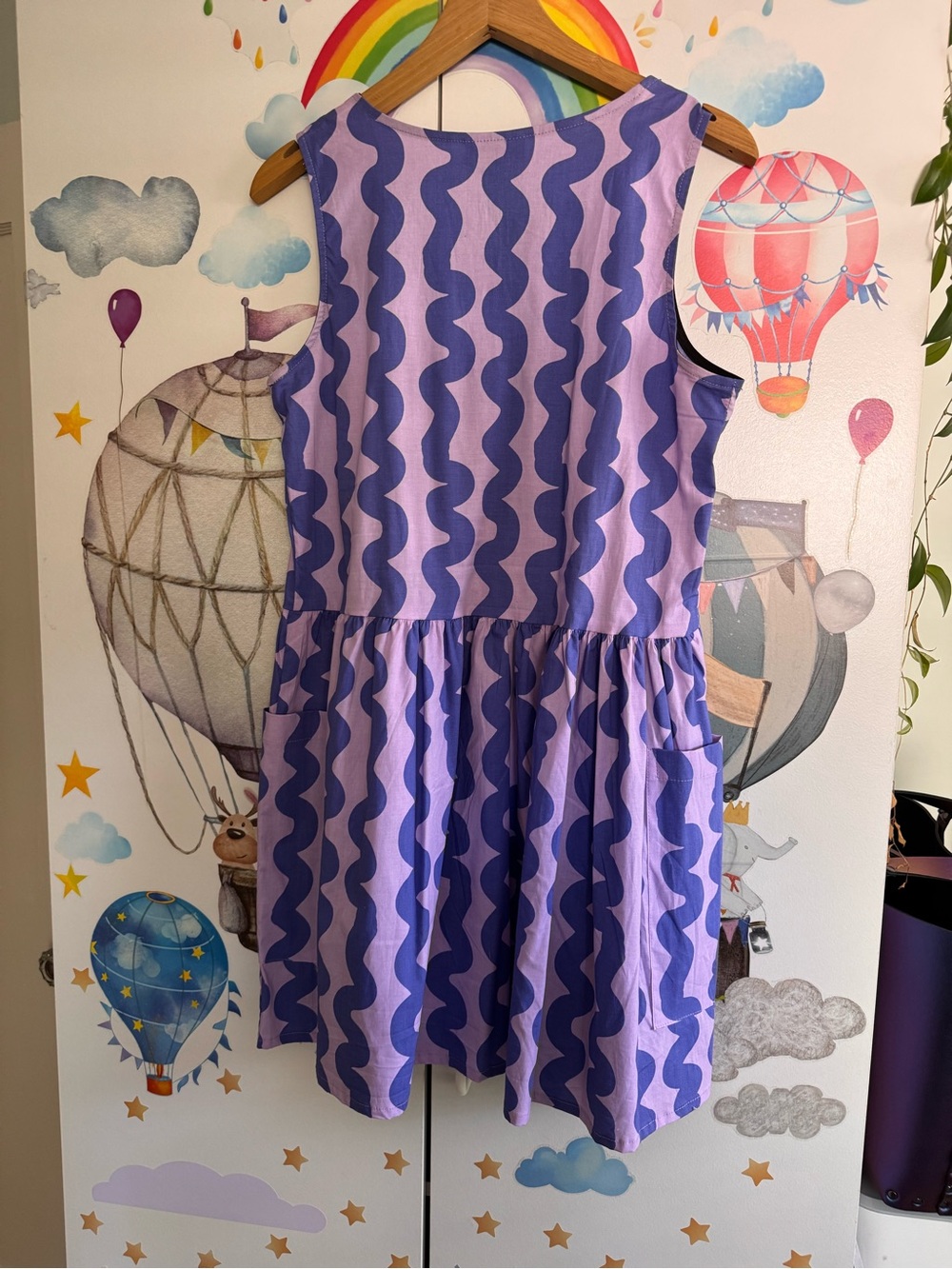 Nooworks purple squiggle big pocket large nwot - Picture 5 of 6